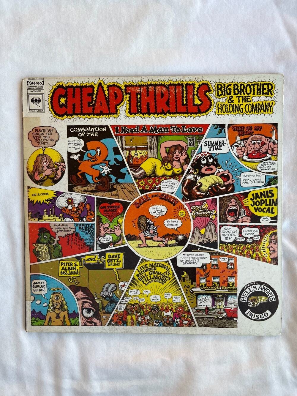 Big Brother and the Holding Co Cheap Thrills LP Vinyl Record Janis Joplin 1968